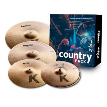 Imagem de Kit 4 Pratos 15 17 19 20 Zildjian K Series Country K0801c