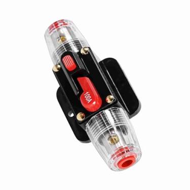 Imagem de Fusível de Redefinição do Disjuntor de 80Amp, Material de Liga, Função de Interruptor de Interrupção, Ideal para Uso Automotivo (100A)