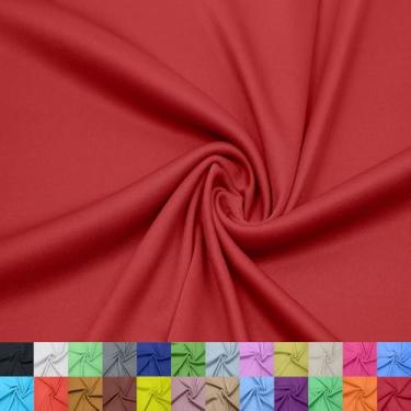Imagem de Stylish FABRIC Forro interloque 100% poliéster de 152 cm de largura – tecido de malha leve elástico bidirecional da The Yard para vestuário, maternidade, decorações de festa, cortinas, artesanato e