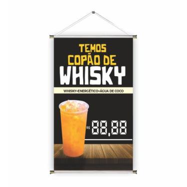 Imagem de Banner pronto Whisky BA 035 medida 45x70 cm arte pronta
