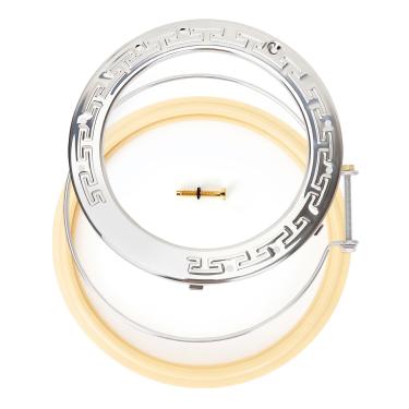 Imagem de SOLAR SPORTS Junta de luz de piscina, peça de reposição branca, 21 cm de diâmetro, modelo T-15, para piscina e spa