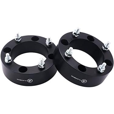 Imagem de VLAOSCHI Adaptadores de roda ATV forjados pretos 4x137 a 4x156 5 cm com pinos de 12 x 1,5 compatível com Kawasaki Can-Am Bombardier 4 terminais 4/137 a 4/156 para Outlander Commander Renegade Bayou