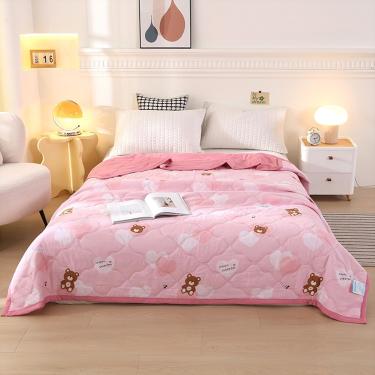 Imagem de Edredom Queen Size Completo Estilo Treliça Design Colcha Fofa Macia Cobertor Fino De Verão Lavável à Máquina Confortável Respirável Pode Dormir Aquecido Para Todas As Estações, U, 180x200cm