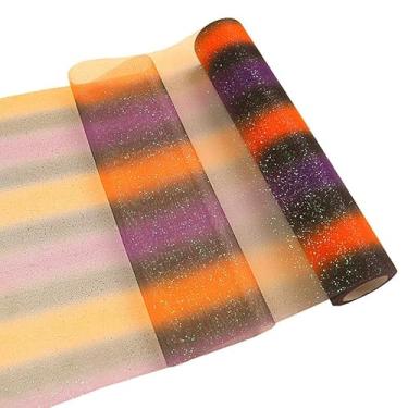 Imagem de Yuanchuan Rolos de tule com glitter 30 cm x 10 jardas (9 m) Cor Shimme para corredor de mesa, cadeira, faixa, laço para animais de estimação, saia tutu, costura, artesanato, casamento, unicórnio