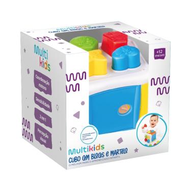 Imagem de Cubo Com Blocos e Martelo Multikids