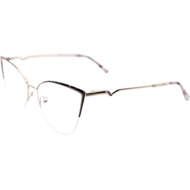 Imagem de Armação de Óculos Gatinho LA8147 (Gatinha, C1 - Rosé com Mármore)