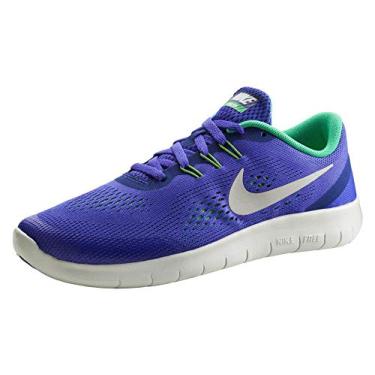 Imagem de NIKE Kids Free RN GS, Paramount Blue/Pure Platinum, Youth Size 6