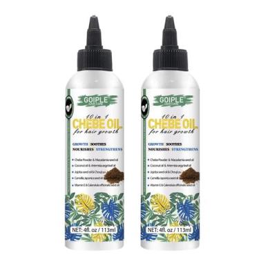 Imagem de Óleo de cabelo WOZUTUNT Natural Chebe Oil 4 fl.oz para o crescimento d