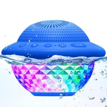 Imagem de Alto-falante flutuante para piscina YIZEELFAR Starry UFO com luzes LED