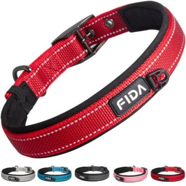 Imagem de Coleira para cães Fida Heavy Duty Ultra Confortável Acolchoada em Neop
