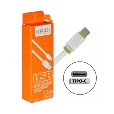 Imagem de Cabo Usb Tipo C Kaidi Original Turbo Reforçado Carga Rápida