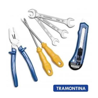 Imagem de Kit Ferramentas Tramontina Com 7 Pçs Super Pratico 43409103