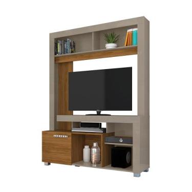 Imagem de Estante Verô para Sala de Estar TV 42 Polegadas Fendi/ Naturale - Bela