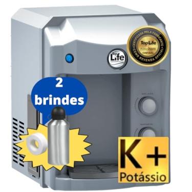Imagem de Filtro Purificador Água Gelada e Natural Super Alcalina Ionizada e com Ozônio adição sais minerais e Potássio K+ (127, Prata)
