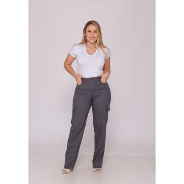 Imagem de Calça Cargo Feminina 7948 Chumbo - Macaw, Chumbo, 44