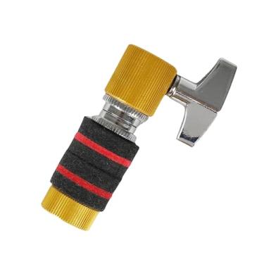 Imagem de Colaxi Suporte de prato de tambor de embreagem de chimbal prático de liberação rápida de alumínio fácil de instalar acessório de instrumento embreagem de, Ouro