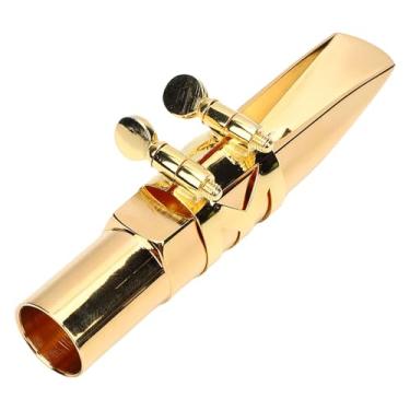 Imagem de Jiawu Bocal de Saxofone Tenor, Bocal de Metal Sax BB BB Com boné Se Encaixa nº 5 do, Bocal Sax para Jogadores Profissionais e Iniciantes