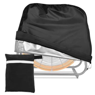 Imagem de ZJRDYYK Capa de ventilador montada na parede, não oscilante, capas de ventilador ao ar livre à prova d'água 61 cm, capa para ventilador de parede externa