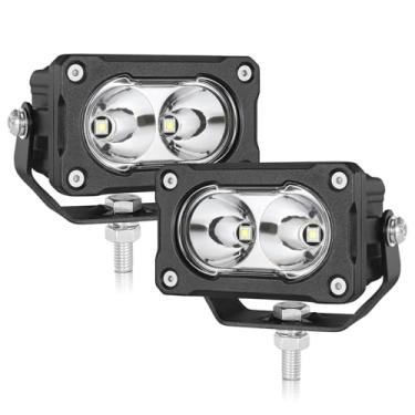 Imagem de Roador Luzes LED de 7 cm 40 W Spot Off Road Luzes de Condução Mini LED Para-choques Faróis de Neblina Cápsulas 2 Peças para Caminhões, Captador Motocicleta Dirt Bike UTV ATV Barco Surron