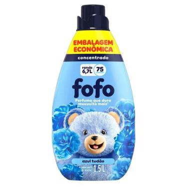 Imagem de Amaciante de Roupa Concentrado Azul Tudão Fofo Frasco 1,5l Embalagem E