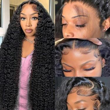 Imagem de Perucas frontais de renda BVLBVL Deep Wave 13x6 180% Densidade 12A Hai