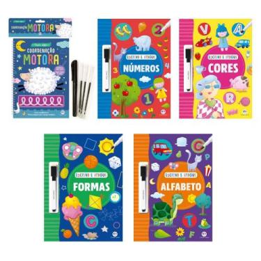 Imagem de Kit Livros Infantis Escreva e Apague