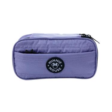 Imagem de Estojo Multi Lilás Minnie Mouse Escolar Com Matelassê Xeryus