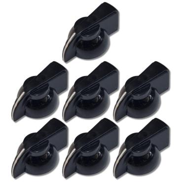Imagem de Kit 7 Knob Chicken Head Amplificador Pedal Abs Preto