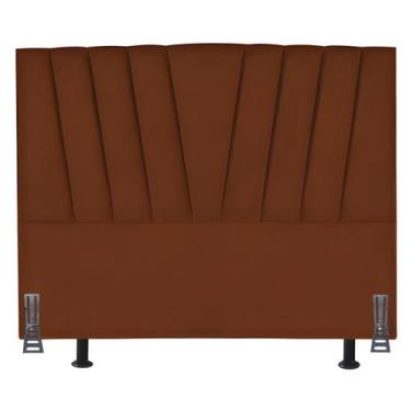 Imagem de Cabeceira Cama Box Queen 160 cm Safira em Suede Com Frame - Online Con