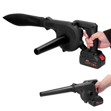 Imagem de Soprador Aspirador Sem Fio Bateria Recarregavel Potente Folhas Detrito