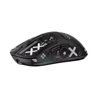 Imagem de Mouse Gamer Sem Fio Ultra Leve 49g 26000dpi 650IPS Attack Shark X3 Par