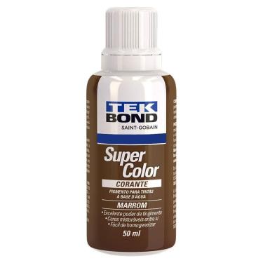 Imagem de Corante Liquido Para Tintas Super Color Marrom 50Ml Tek Bond