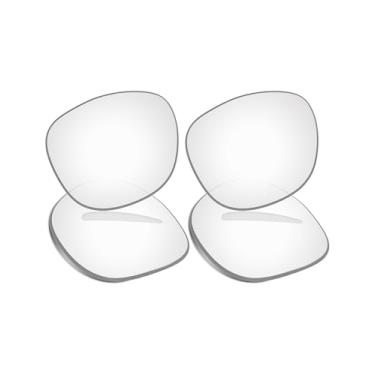 Imagem de Vonxyz Lentes de reposição para óculos inteligentes Ray-Ban Meta Wayfarer RW4008 (53 mm) - Para mulheres, fácil instalação - 2 pares transparentes de alta intensidade