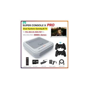 Imagem de Consola de jogos Super Console X PRO 64GB com controles com fio 4K - L