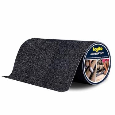 Imagem de Fita antiderrapante Leyibo 30cm x 5m para escadas impermeáveis pretas