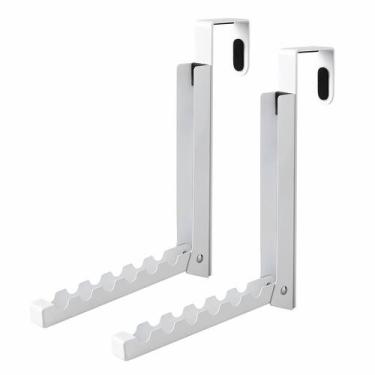 Imagem de Gancho Over Door Hooks Hanger VIAV Design para roupas, 2 peças brancas