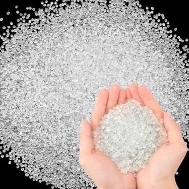 Imagem de LemonRoad Contas de vidro de 6,8 kg com peso de grânulos de vidro para enchimento cobertores ponderados bonecas renascidas travesseiros coletes animais de pelúcia ansiedade almofadas de colo