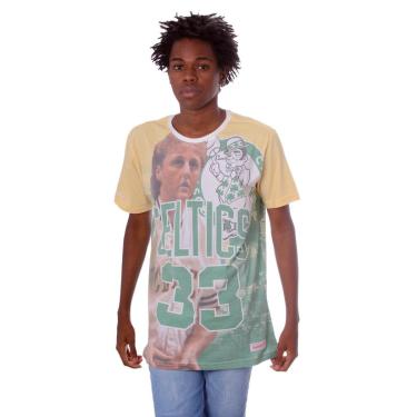 Imagem de Camiseta Mitchell & Ness Estampada City Pride Larry Bird Boston Celtics Masculino-Masculino
