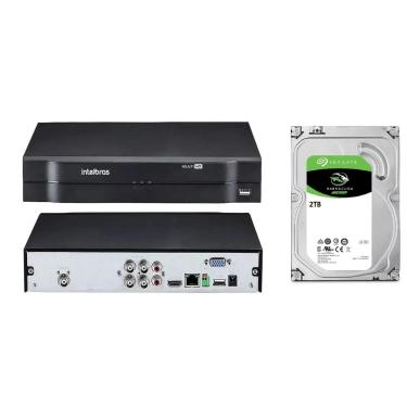 Imagem de Dvr gravador INTELBRAS 4 canais Full hd + hd 2TB