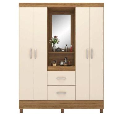 Imagem de Guarda Roupa Casal Capelinha Lord Amêndola Off White - Demóbile