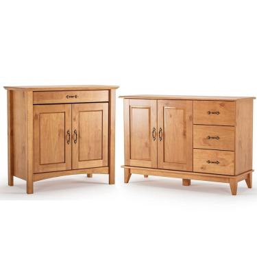 Imagem de Kit Balcão e Buffet Aparador 100% Madeira 2 Portas Stella