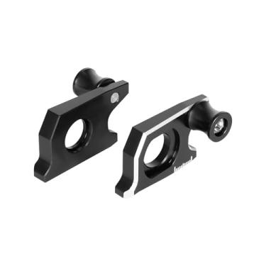 Imagem de GSX1300R Acessórios ajustadores de corrente de bloco de eixo traseiro compatíveis com Hayabusa GSX1300r 2008-2018 GSX-R 1000 / DL1000 / GSF1250S / GSX-S 1000/F Ferramenta de ajuste de correntes (preto