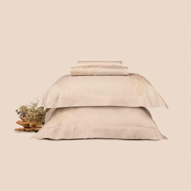 Imagem de Jogo de Cama King Altenburg Haus Cetim de Algodão 400 Fios Creta