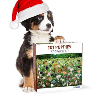 Imagem de Funwares O quebra-cabeça original 101 Pooping Puppies ficou mais fácil - Quebra-cabeça hilário de 500 peças - Presente perfeito de elefante branco - Quebra-cabeça engraçado de cachorro para adultos e