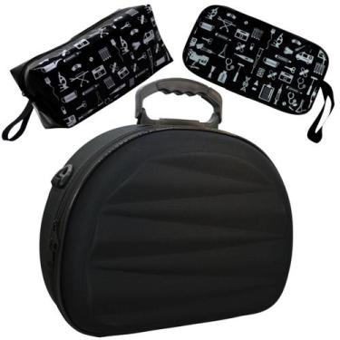 Imagem de Kit Maleta Médica Bolsinha Case Capinha Aparelho Pressão Estetoscópio 