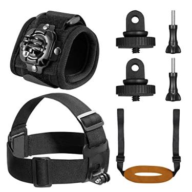 Imagem de AKASO Kit de escalada para câmera de ação compatível com GoPro Hero 2 3 4 5 6 7 8 9 10 11, suporte de dispositivo eletrônico portátil, preto