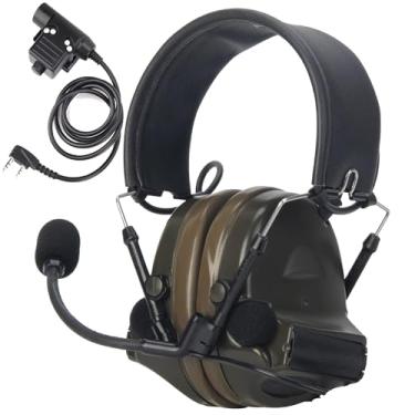 Imagem de JinBling Fone de ouvido tático com PTT, Z-Tactical C2 Airsoft com U94-KEN Push-to-Talk