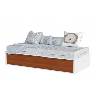 Imagem de Cama Infantil Sambalelê Prime com Gavetas em MDF e Madeira Maciça 188x88cm – Acabamento Laqueado