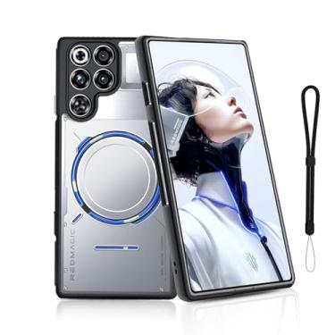 Imagem de NOUKAJU Capa para REDMAGIC 11 Pro, capa protetora fosca, antiqueda, absorção de choque, capa protetora para Nubia Red Magic 11 Pro Plus (transparente)