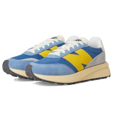 Imagem de New Balance Tênis unissex adulto 370, Ágata azul/gengibre limão, 6.5 Women/5 Men